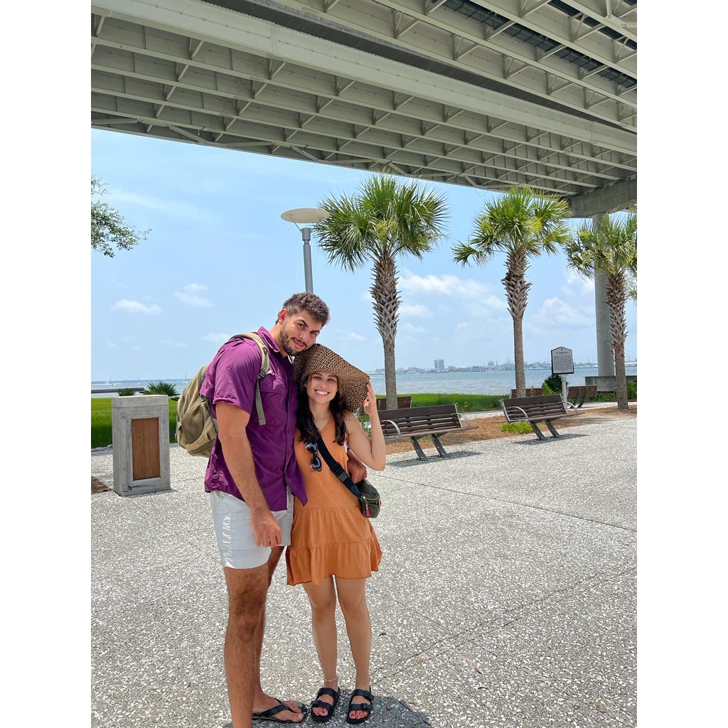 Right before we got engaged on Mt. Pleasant Pier