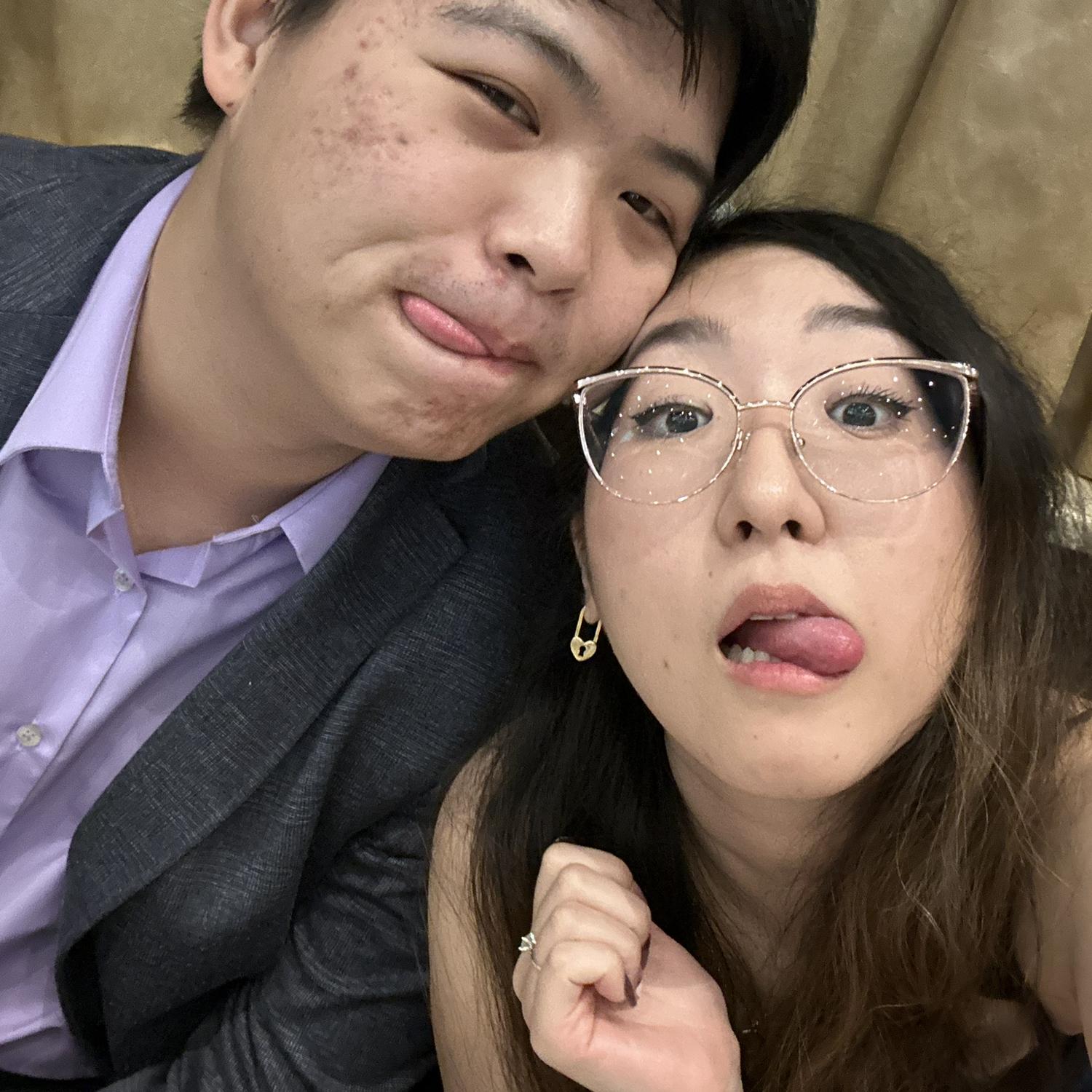 A little tipsy at a friend’s wedding