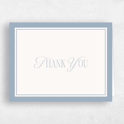Powder Blue Wedding Thank You - Summit Landscape
