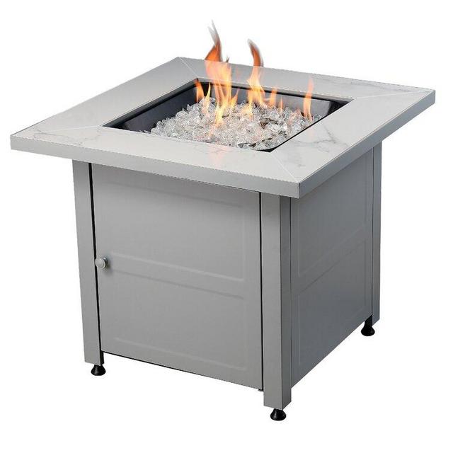 24'' H x 30'' W Steel Propane Outdoor Fire Pit