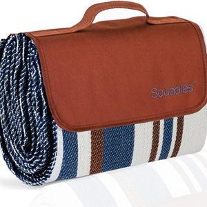 scuddles Extra Large Picnic & Outdoor Blanket Dual Layers for Outdoor Water-Resistant Handy Mat Tote Spring Summer Camping Blanket Great for The Beach