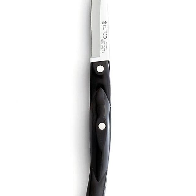 CUTCO Model 1720 Paring Knife with 2¾" High Carbon Stainless blade and 5" classic dark brown handle (often called"black") in factory-sealed plastic bag.