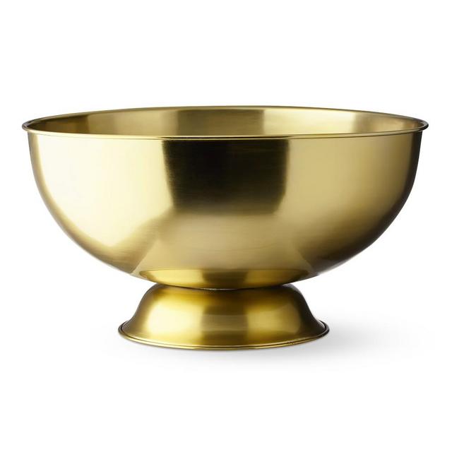 Brushed Gold and Gunmetal Party Tub