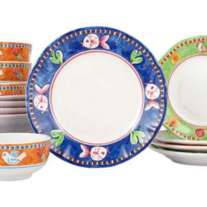 Melamine Campagna Assorted Sixteen-Piece Set