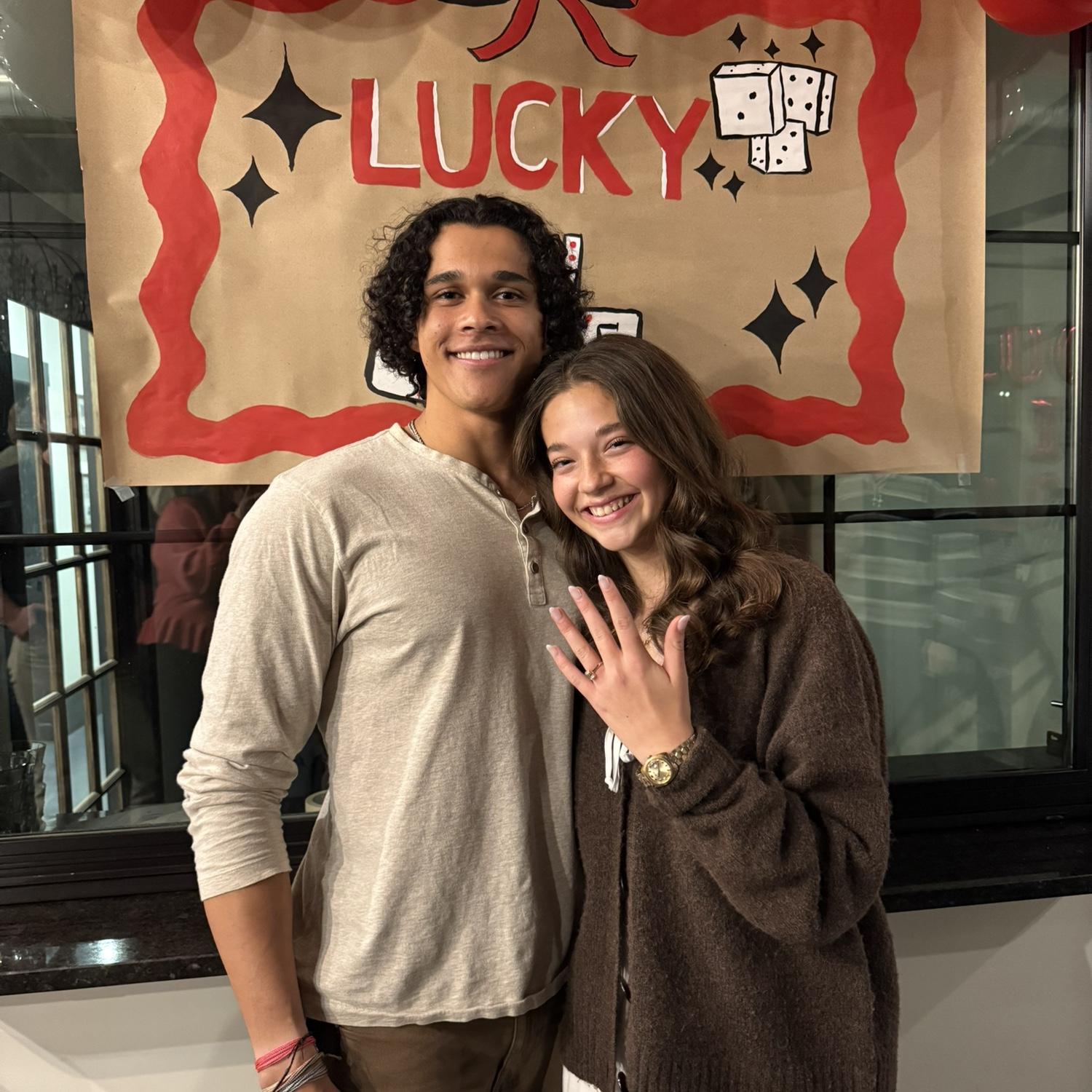 We had an engagement party at Vertical, the coffee shop we had our very first date at in January of 2024!