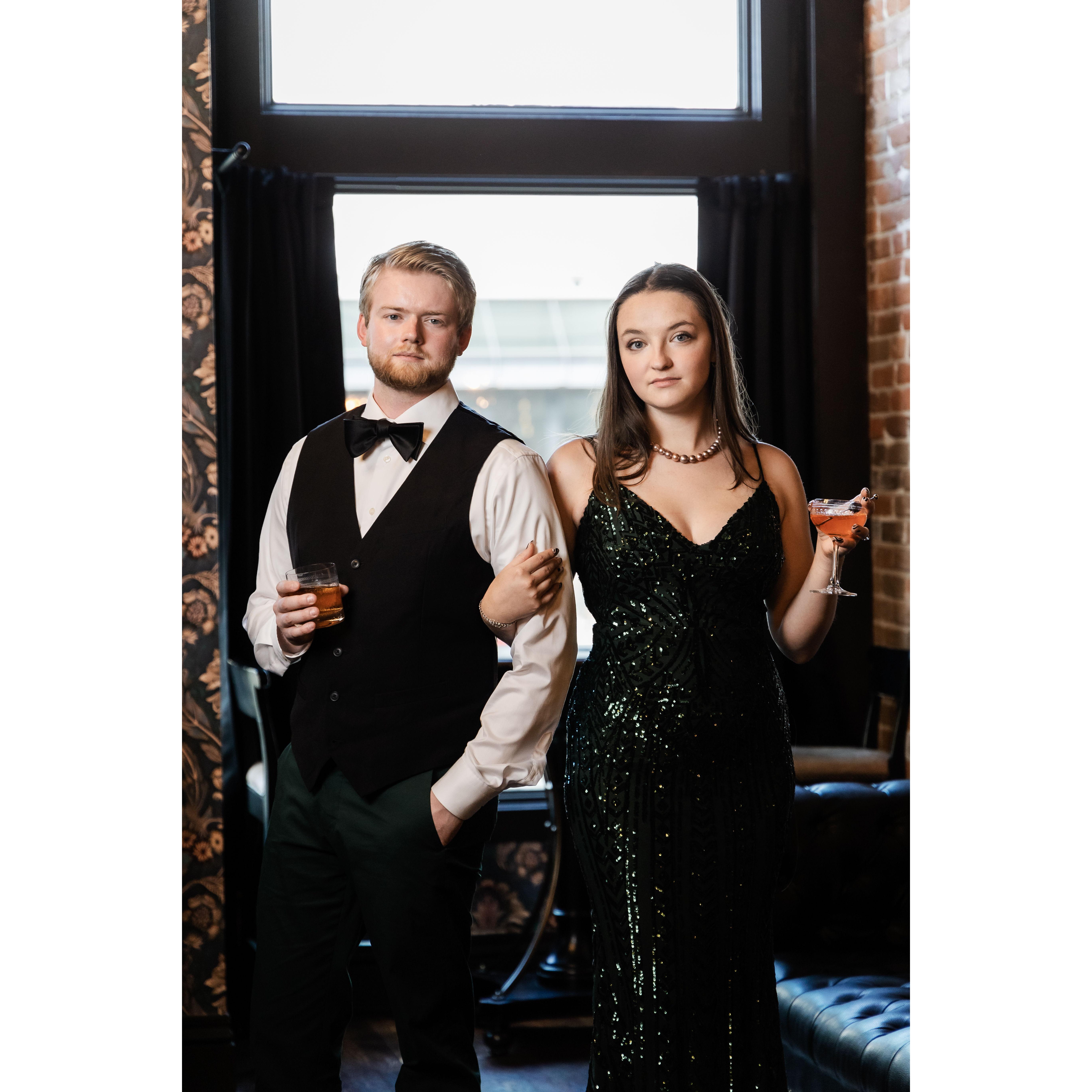 Our speakeasy engagement shoot.