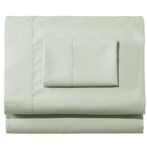 280-Thread-Count Pima Cotton Percale Sheet Set (Queen, Pastel Mint)