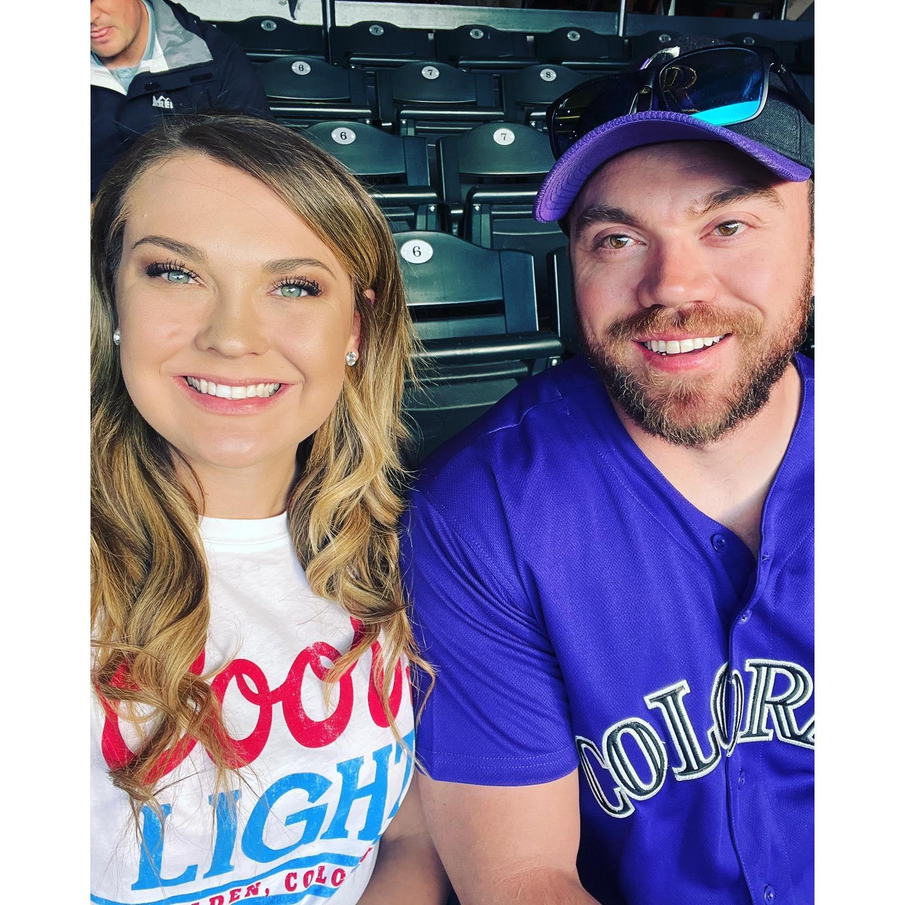 Danny saying "I love you" for the first time under the fireworks at the Rockies stadium