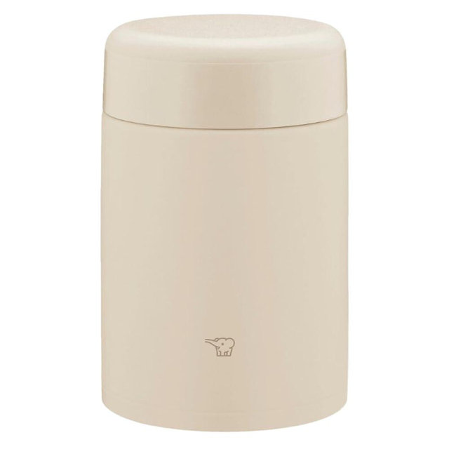 Zojirushi SW-KA52-CM Stainless Steel Insulated Soup Jar, Lunch Jar, Seamless 18.3 fl oz (520 ml), Beige, Integrated Lid and Seal, Easy to Clean, 3 Pieces Only