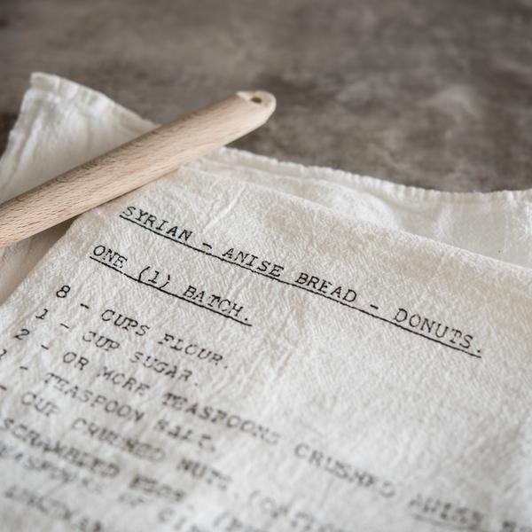 Syrian Donut Recipe Tea Towel