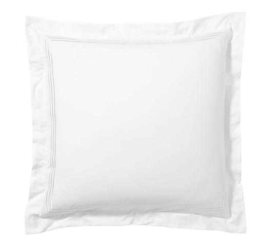 Euro Grand Organic Sham - Gray Mist