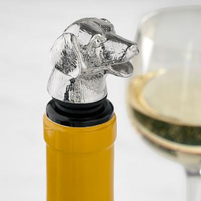 Dog Wine Stopper with Pourer