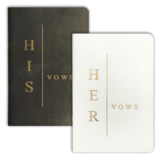 Mr&MrsGifts Wedding Vow Books His and Hers, Wedding Registry Gifts Ideas for Bride & Groom,Wedding Essentials
