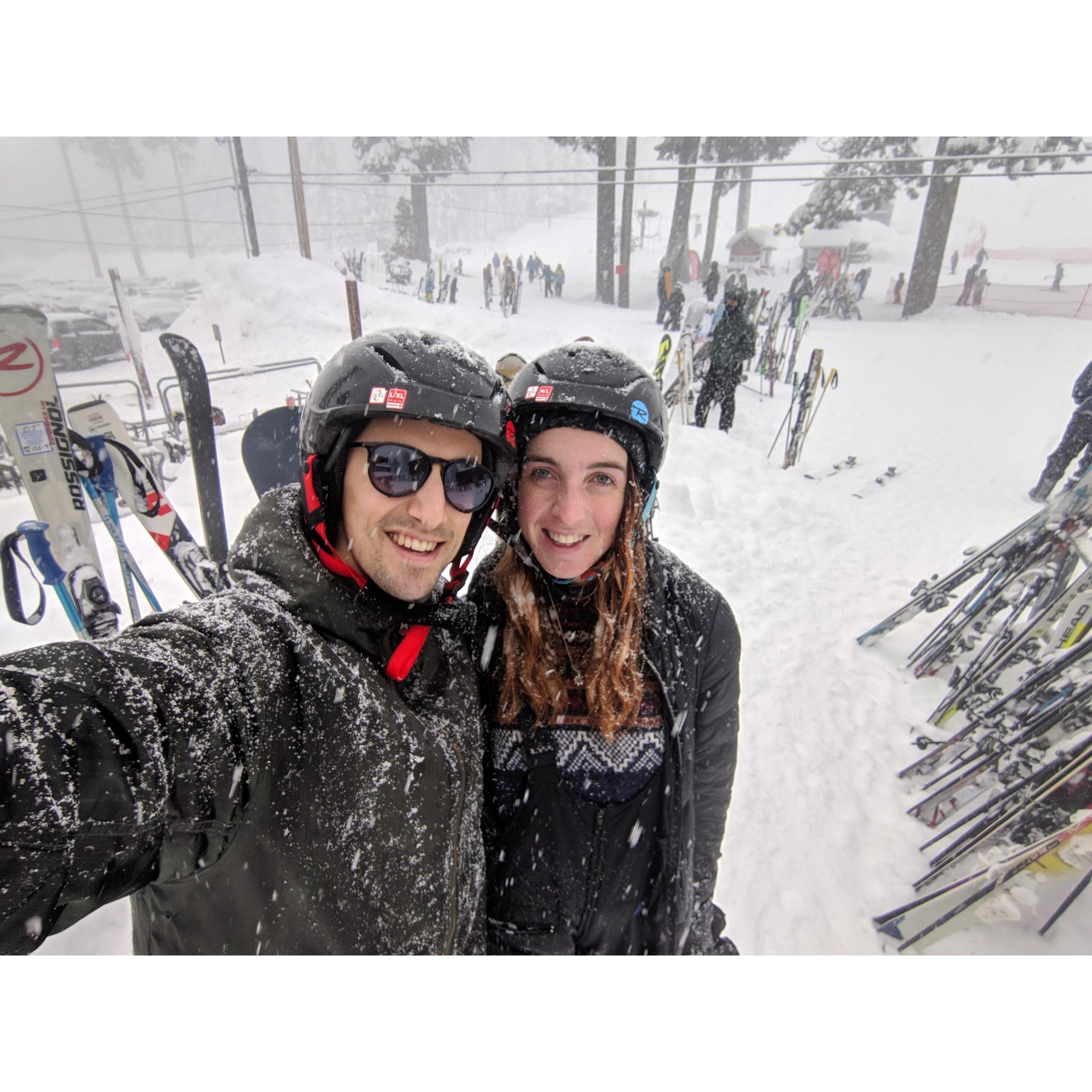 Another time in Tahoe. We had such terrible luck this weekend getting stuck in a snow storm and Dylan's car clutch going out. But again, at least we had each other :)