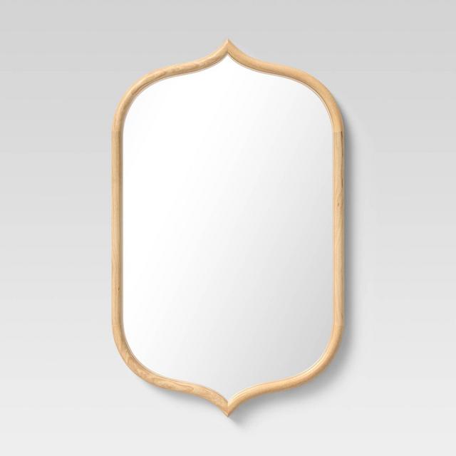 22" x 36" Top and Bottom Peak Mirror Natural - Opalhouse™