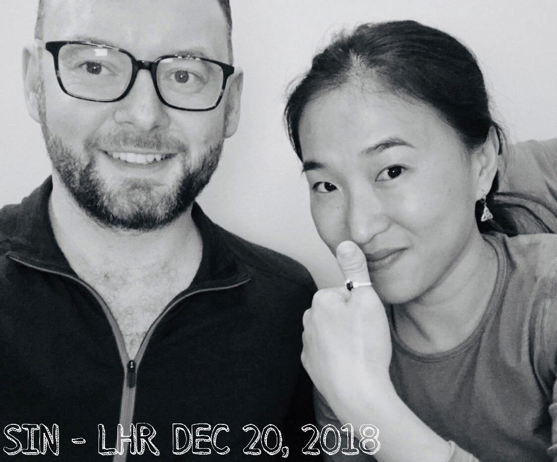 Dec 20th, 2018 - the proposal on the plane!