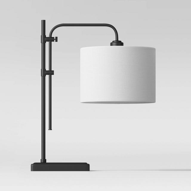 Knox Adjustable Shaded LED Table Lamp Black (Includes Energy Efficient Light Bulb)- Threshold™