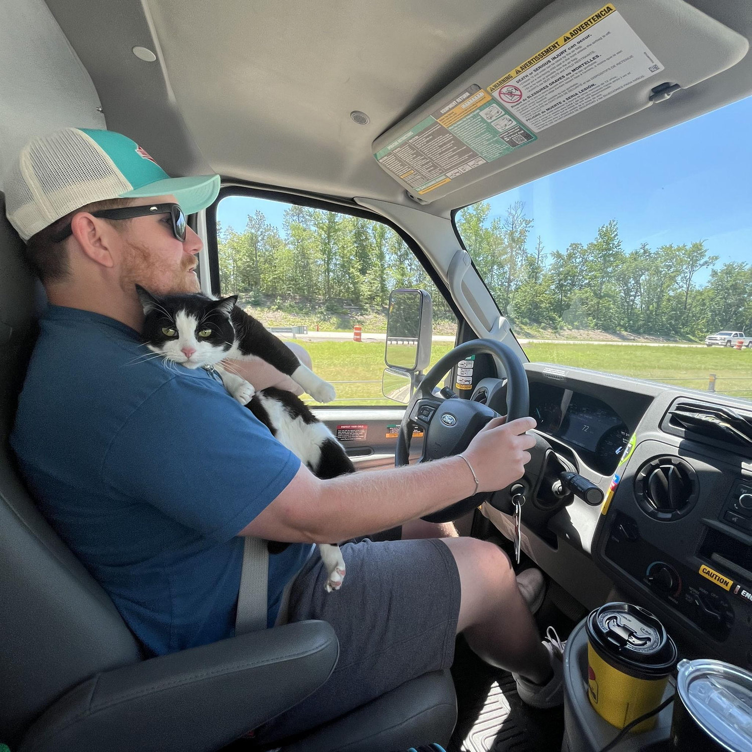 Day 1 of out drive from Kentucky to California in our U-Haul with our needy Pippy