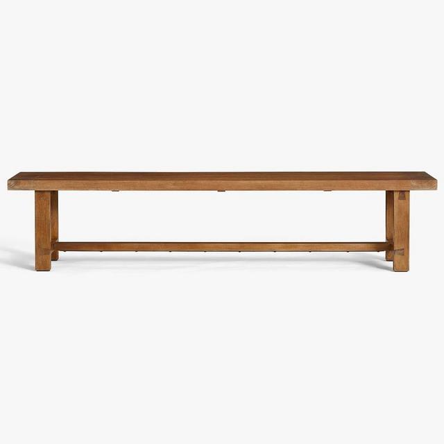 Reed Dining Bench, Antique Umber, 68"L x 15"W