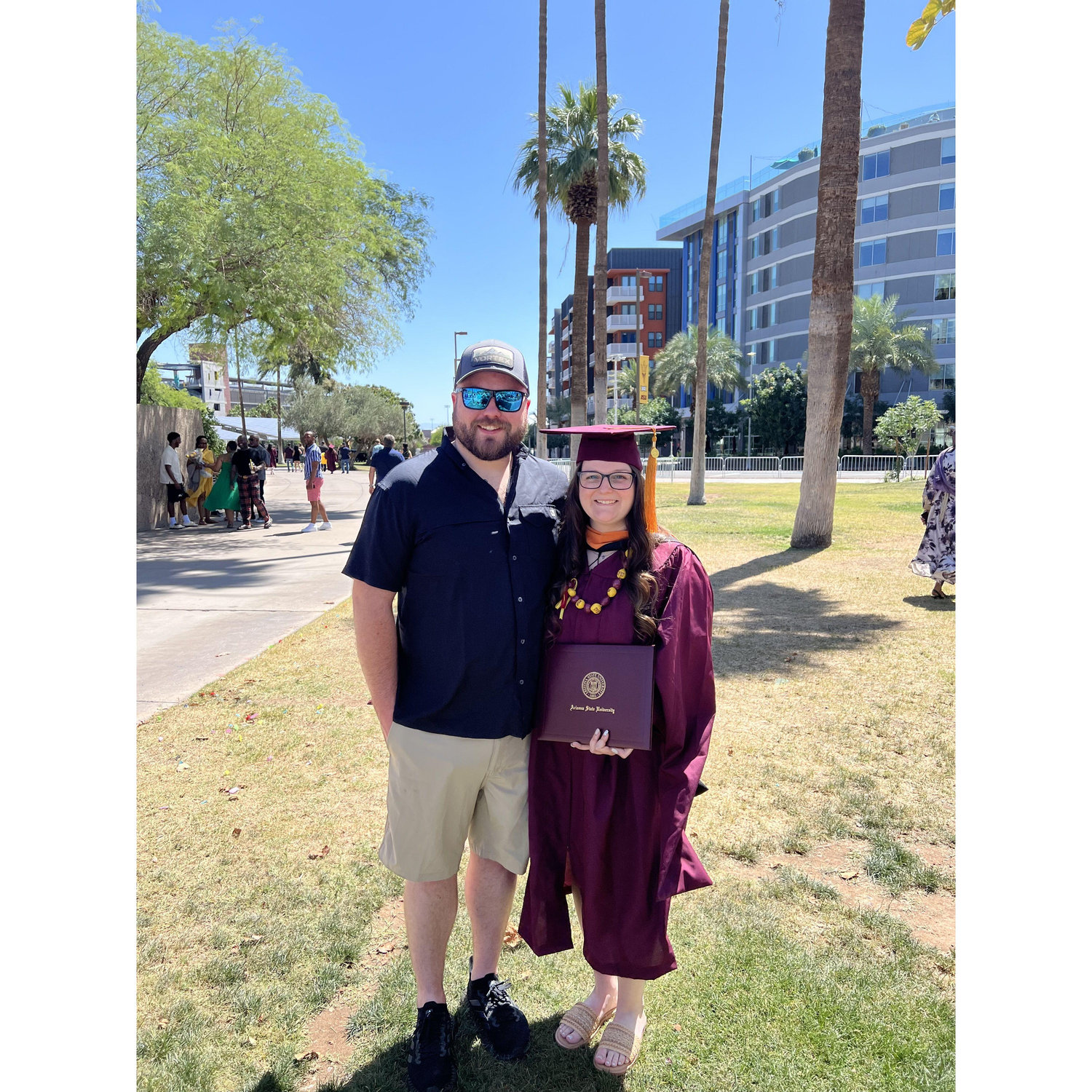 Rachel's grad school graduation from ASU