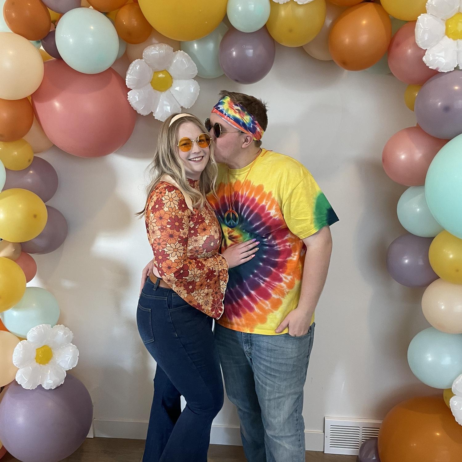 My 70’s themed birthday party! Tanner was a trooper and went all out for the theme!