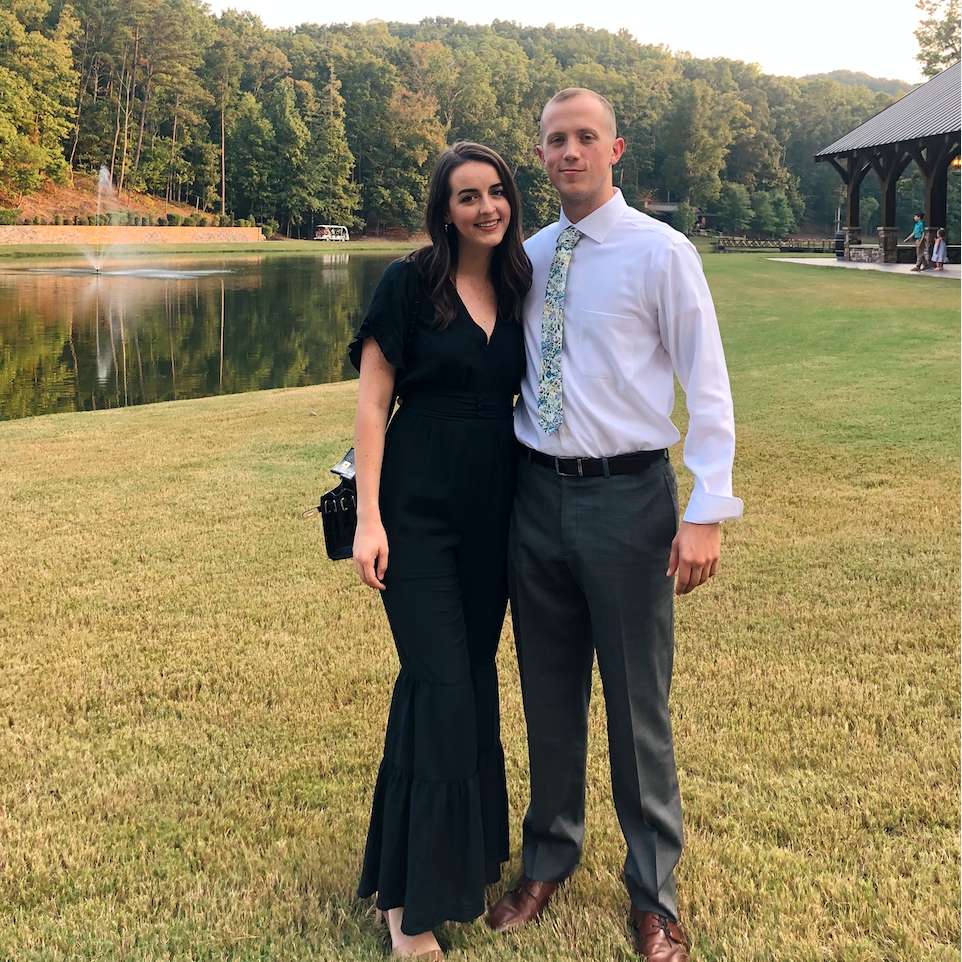 At Liz's college roommates wedding!