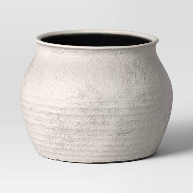Sun Bleached Composite Indoor Outdoor Planter Pot 16"x16"x Cream - Threshold™ designed with Studio McGee