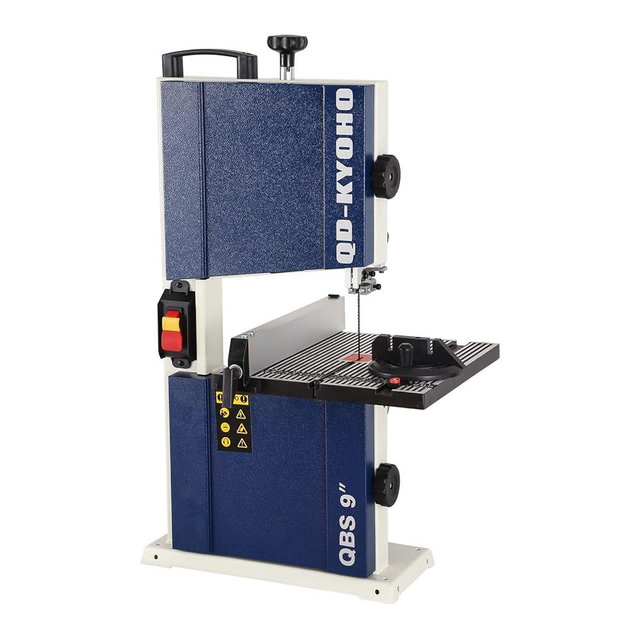 QD-KYOHO Band Saw, Portable 9-Inch Bandsaw for Woodworking, 770 FPM Benchtop, 1/3 HP, 120 V 2.5-Amp Motor, Band Saws with Cast-Aluminum Worktable with Scale, Steel Bandsaws with Miter Gaug
