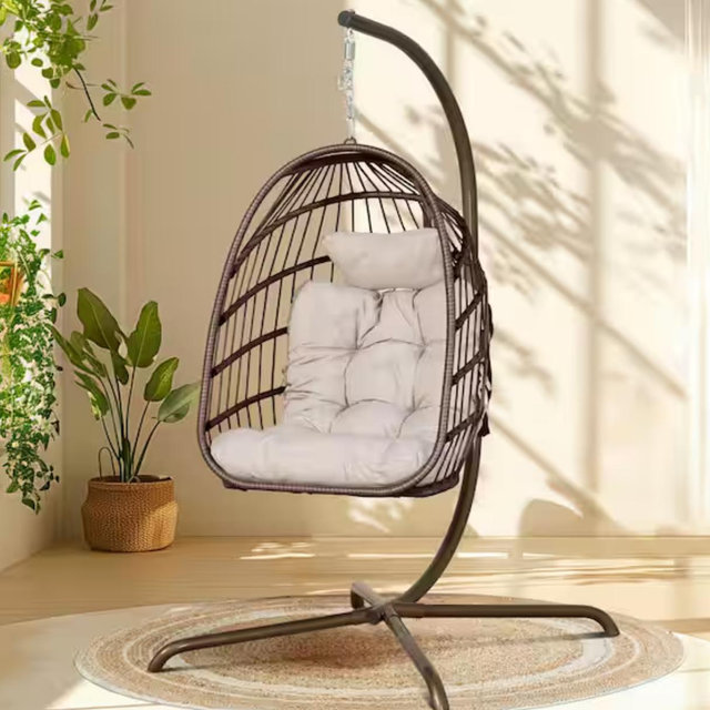 Wicker Patio Swing Chair