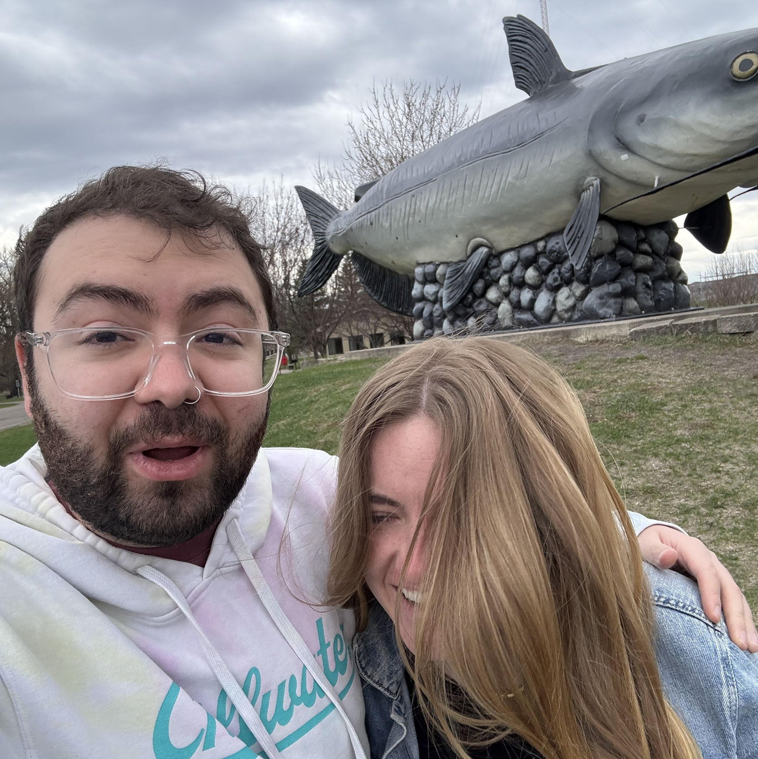 Worlds largest goldfish, we drove all the way to another state so Bailey could count it on her list