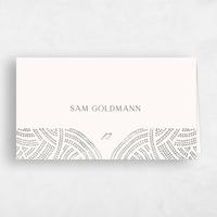 Grey Wedding Place Card - Belmont