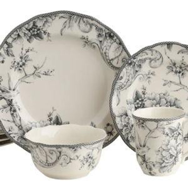 222 Fifth Adelaide 16 Piece Dinnerware Set, Service for 4 & Reviews | Birch Lane