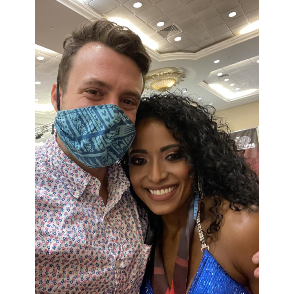 At Jess' competition in Las Vegas