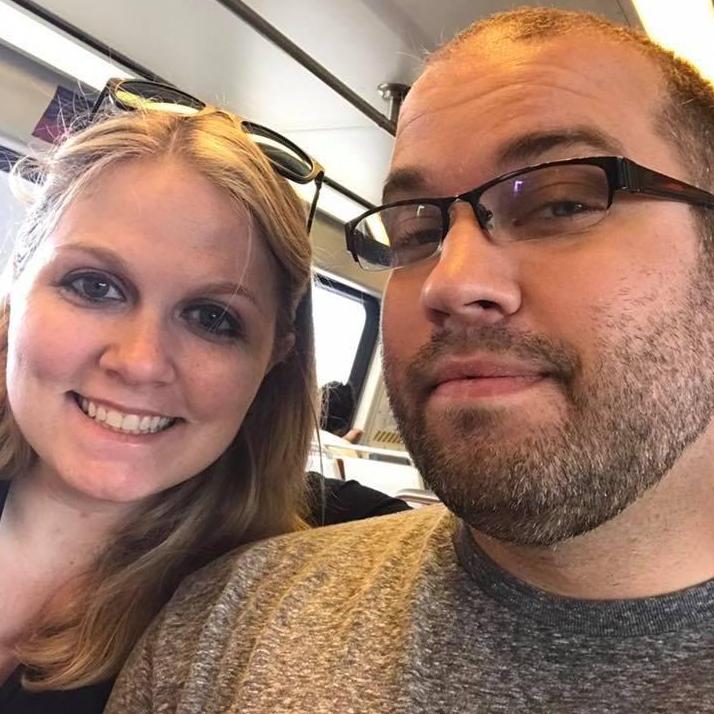 Heading to DC on the metro