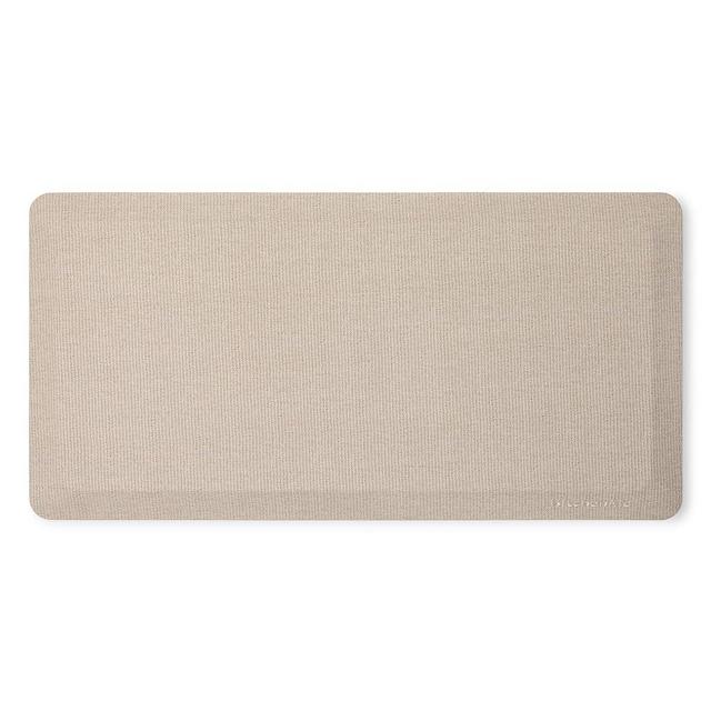 KitchenAid Gourmet Series Kitchen Comfort Gel Mat, Solid Basketweave, Milkshake Tan, 20"x39"