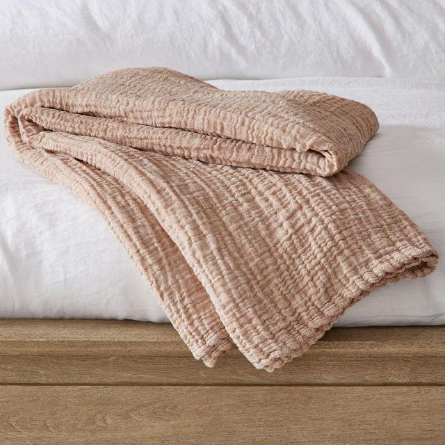 Camel Cloud Linen Blanket, King/Cal. King
