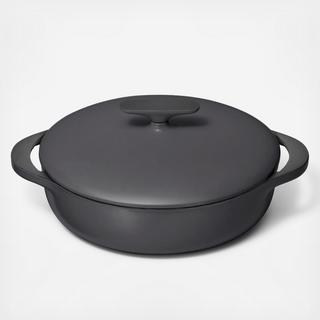 Enameled Cast Iron Braiser with Domed Lid