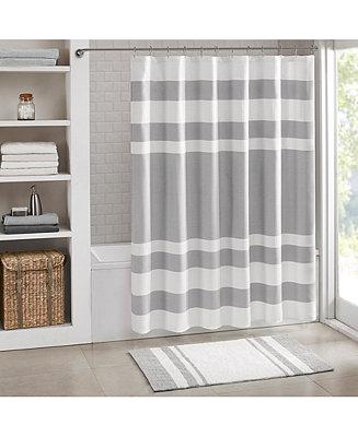 Madison Park Spa Waffle 72" x 72" Shower Curtain with 3M Treatment