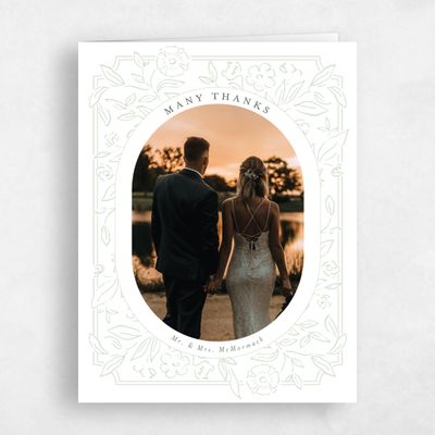 Laurel Green Wedding Thank You - Eze Photo