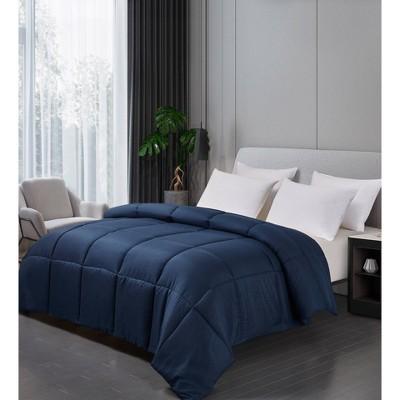 Microfiber Down Alternative Comforter (Full/Queen)Navy