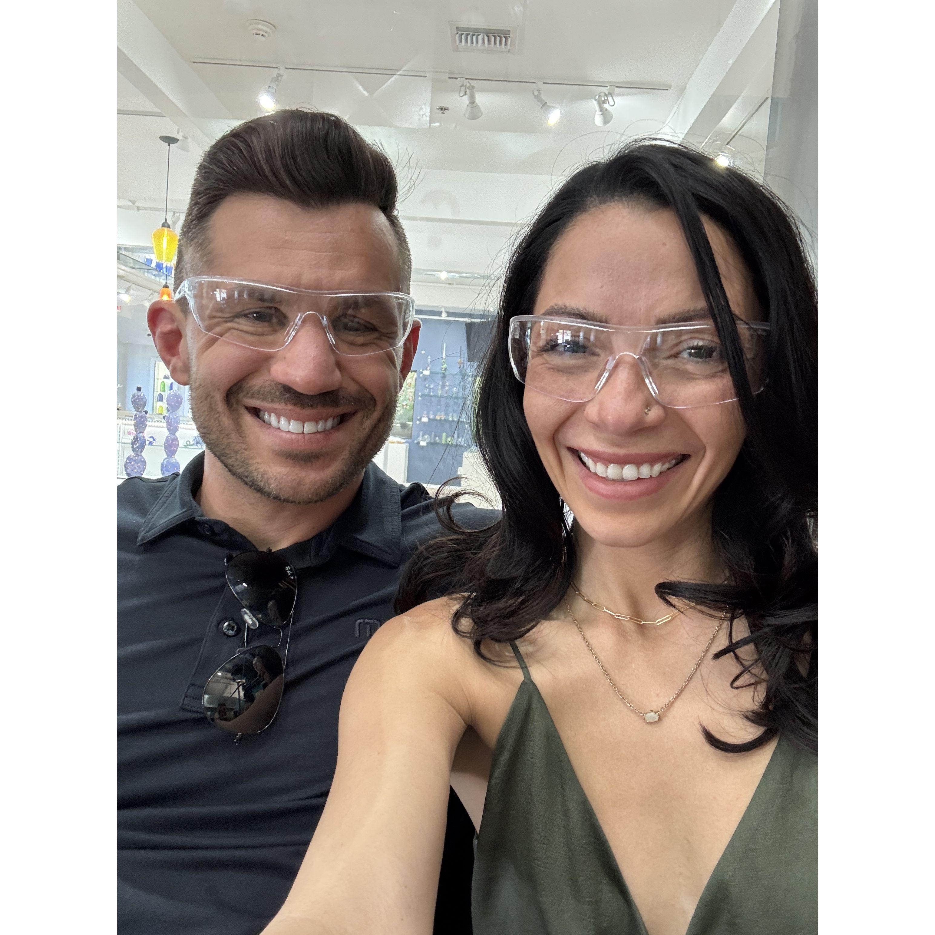 Glass blowing in Sedona