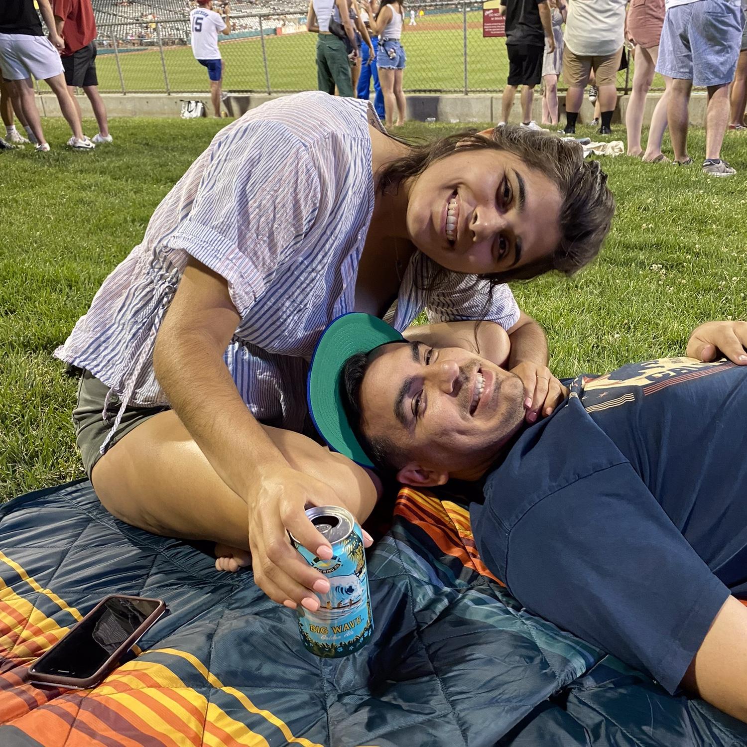 Madeline and Robert at the Rivercats Game!