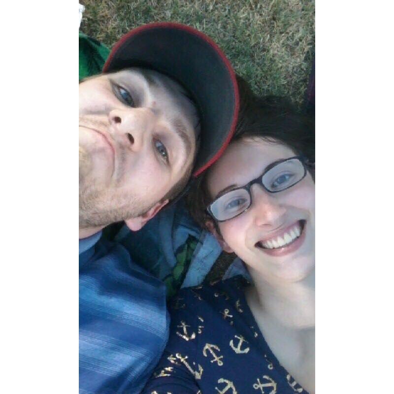 Waiting for a fireworks display in Yuma, AZ ....we had just adopted Kanji and took him to the apartment right before this.