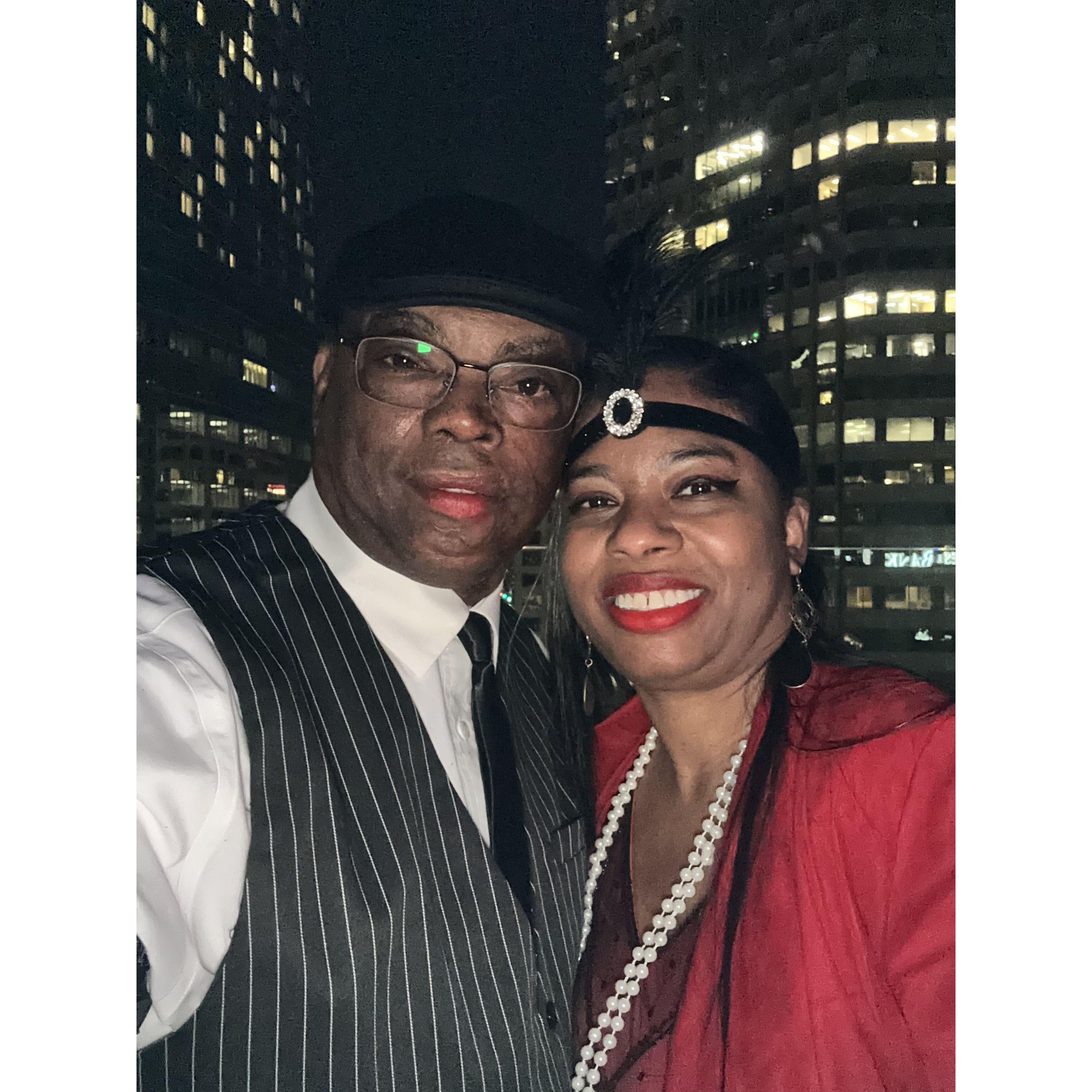 First Near Years together - Roaring 20's party.
