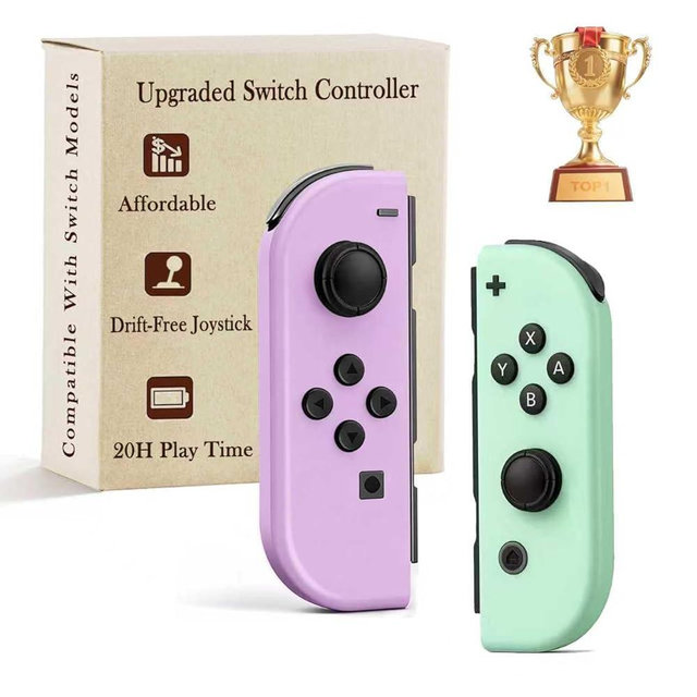 AROEVEIB for Nintendo Switch Controller, Switch Wireless Controller Replacement for Switch/Lite/OLED, with Dual Vibration/Motion/Wake-up/Screenshot