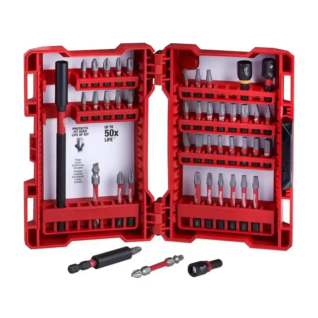 SHOCKWAVE Impact Duty Alloy Steel Screw Driver Bit Set (45-Piece)
