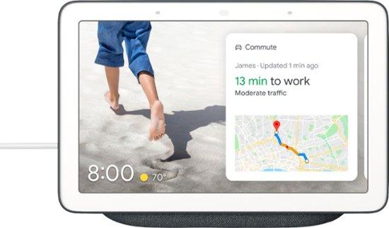 Google - Nest Hub with Google Assistant - Charcoal