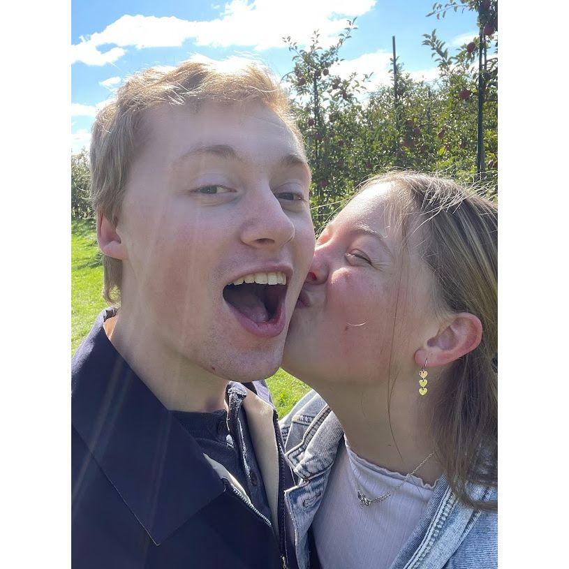 Apple picking for our first anniversary!