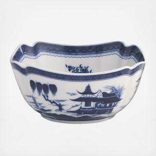 Blue Canton Large Square Bowl
