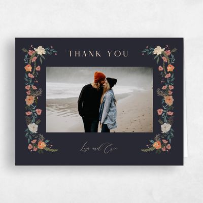 Orange Photo Wedding Thank You - Miele Photo